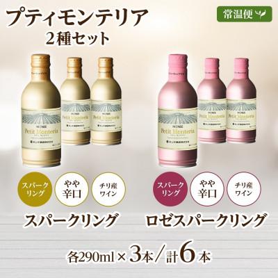 ふるさと納税 笛吹市 プティモンテリア スパークリング 2種飲み比べ 290ml 各3本 計6本 缶ワイン 山梨県 笛吹市 |  | 03