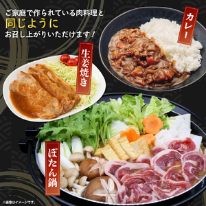 鳥取県産 天然猪肉 ミックススライス（1kg） 猪肉