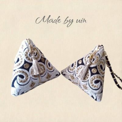 ふるさと納税 国分寺市 コロンとしたフォルムが愛らしいuinのテトラポーチ　2色セット |  | 01