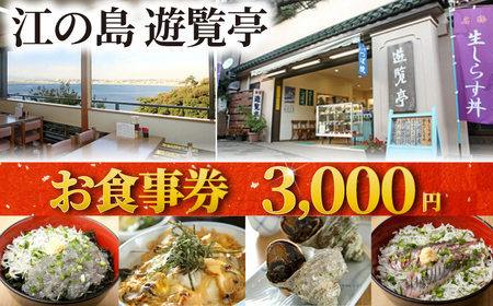 江の島 遊覧亭 お食事券 3000円 分 【食事券】