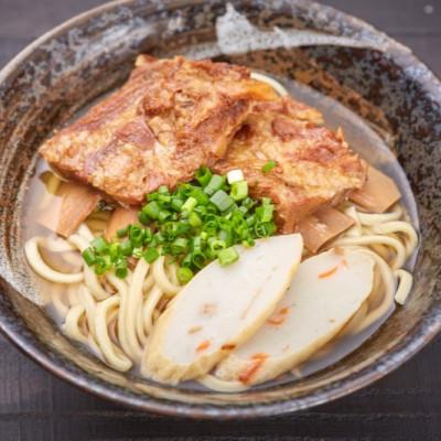 ふるさと納税 宜野座村 【沖縄県共通返礼品】人気観光地「大家(うふやー)」の沖縄そば4人前 |  | 01