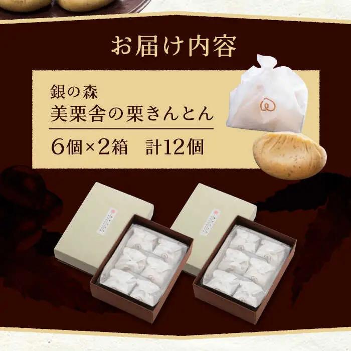 【季節限定】美栗舎の栗きんとん 6個×2箱 / 恵那市 / 銀の森 [AUBG028] 栗きんとん