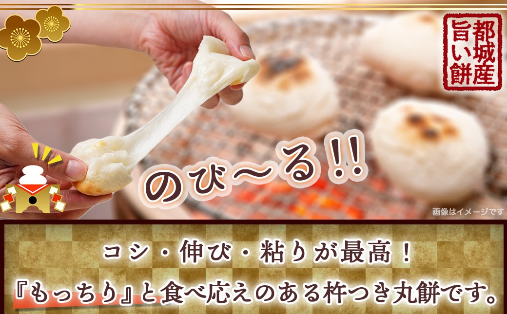 【年内お届け】菓子職人が作った杵つき丸餅 1kg (都城産もち米) ≪2024年12月25日発送≫_AA-1541-HNY