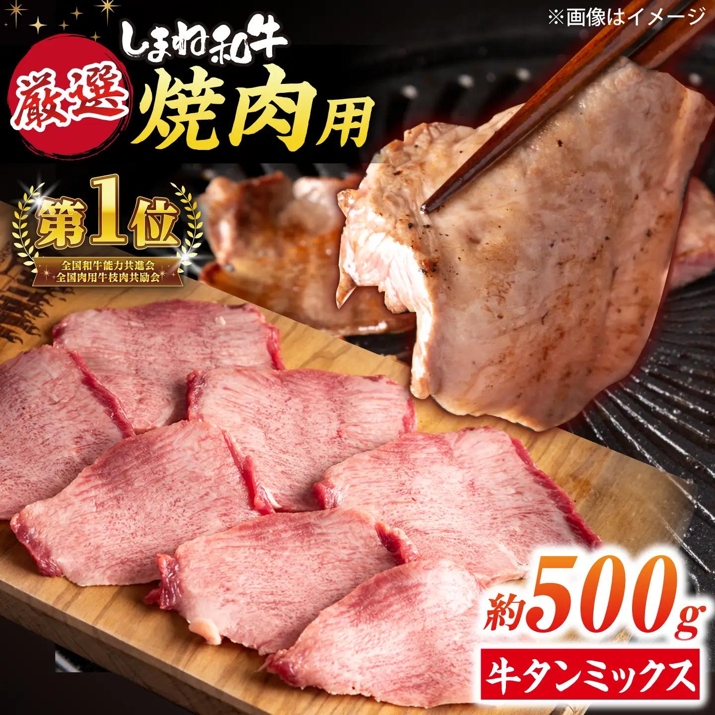 牛タン ミックス 500g 薄切り牛タン [ALEF009]