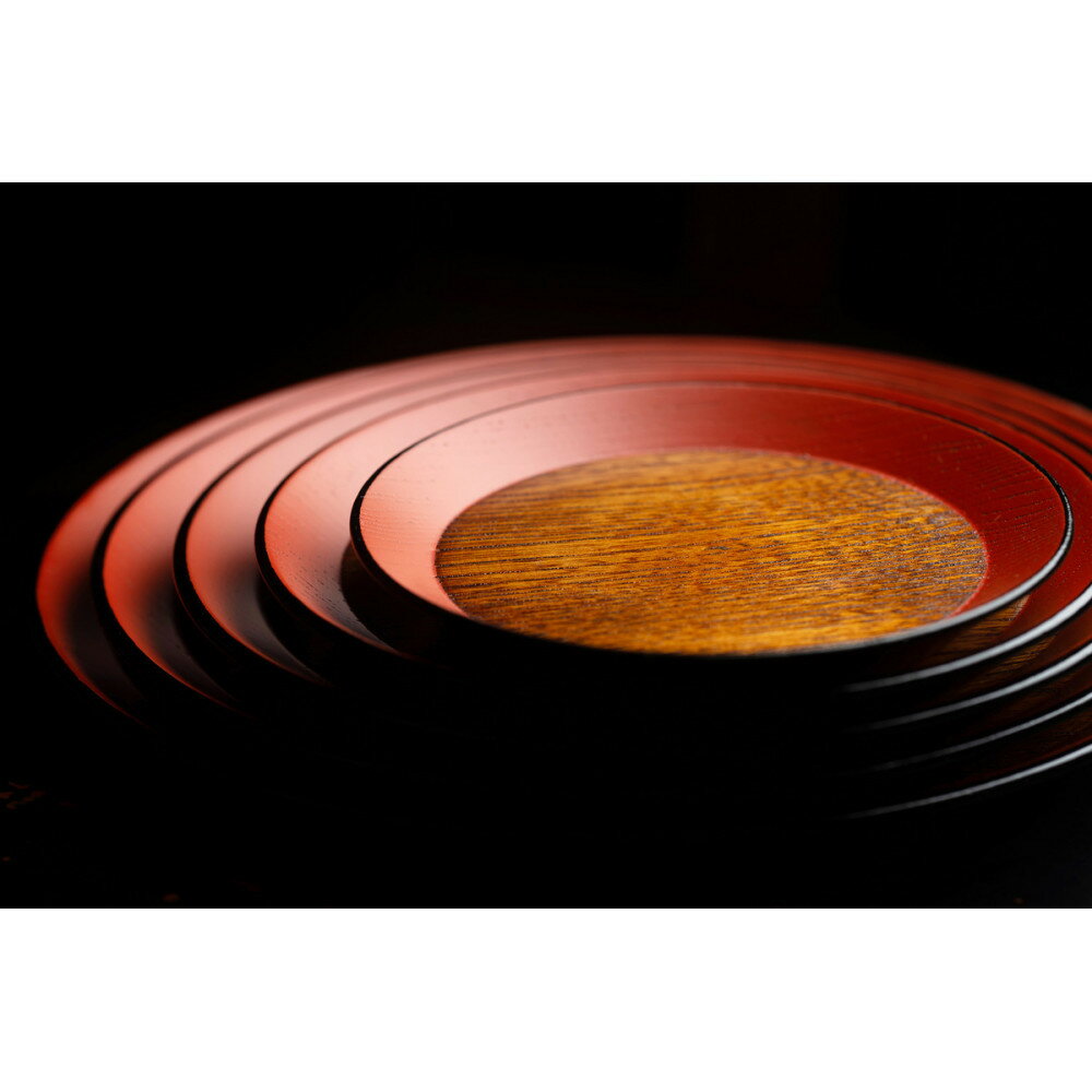 【ふるさと納税】【選べるサイズ】黒江塗 4～8寸 敷島盆 栓 | お盆 盆 お皿 日用品 人気 おすすめ 送料無料