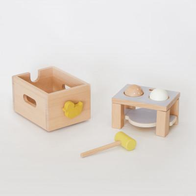 ふるさと納税 三木市 HOPPL(ホップル)スタッキングボックストイ　あひる(ボール落とし)