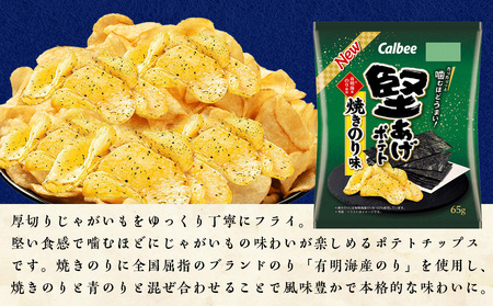 【定期便4カ月】堅あげポテト 2種セットC ＜焼きのり・バターしょうゆ＞ 各6袋  カルビー ポテトチップス 《千歳工場製造》