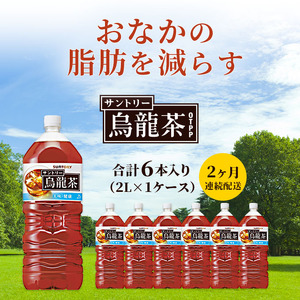 烏龍茶 定期便 2ヶ月 サントリー 2L 6本 烏龍茶