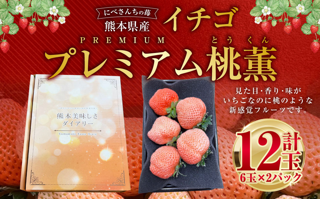 
            にべさんちの苺 熊本県産イチゴプレミアム桃薫(とうくん)  【2026年2月上旬発送開始】
          