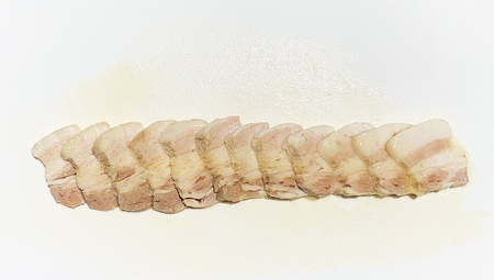 【チャーシュー専門店ミートポーク山水】とろける豚バラの煮豚「とろチャーシュー白 帆立と白醤油タレ」約275g《千葉県産銘柄豚 林SPF使用》 ／ チャーシュー 叉焼 焼豚 煮豚 豚肉 豚バラ 林SPF