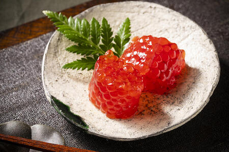 ［数量限定］高田商店の甘塩熟成筋子450g【 すじこ 筋子 鮭 北海道 オホーツク 】