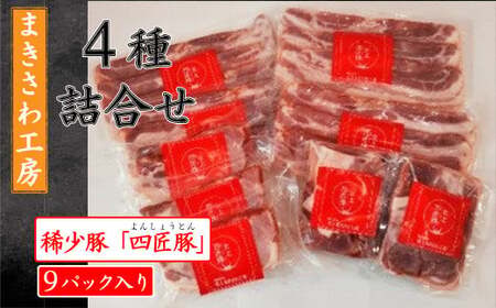 【定期便/12ヶ月】合計13kg以上 ウインナー ベーコン ハム 味付けロース 生ハンバーグ 詰め合わせ 北上まきさわ工房　M　岩手県 北上市 Q0055 DLG金賞 小分け 冷凍 おかず 主菜 お弁
