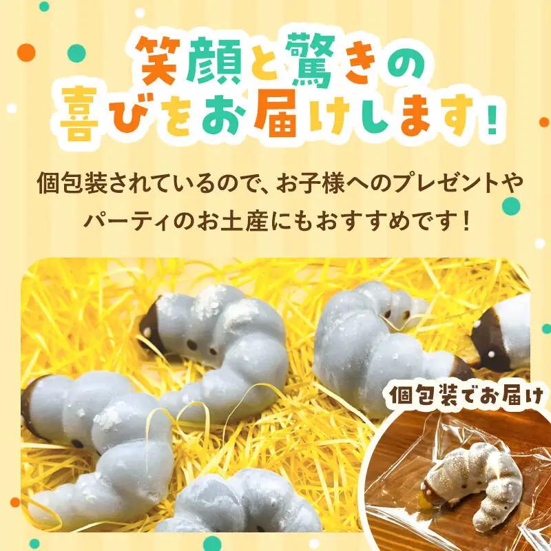 幼虫チョコ10匹セット 小松屋本店 プレゼント インスタ映え お菓子 スイーツ チョコ チョコレート ギフト