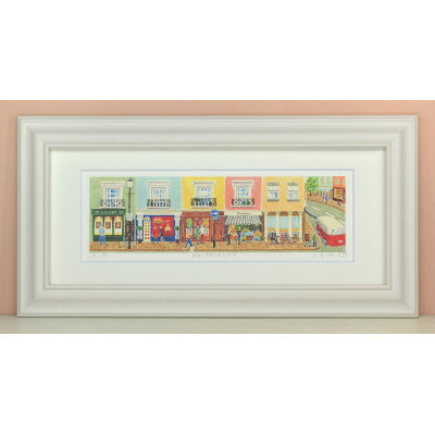 【ふるさと納税】栗乃木ハルミ版画額装品「Portobello」【1334318】