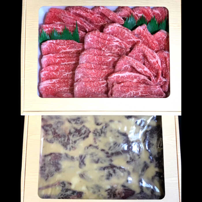 【12回定期便】【最高峰】長崎和牛 霜降り もも肉 400g サガリ肉 300g 西京噌漬け  / 南島原市 / はなぶさ [SCN084]_イメージ3