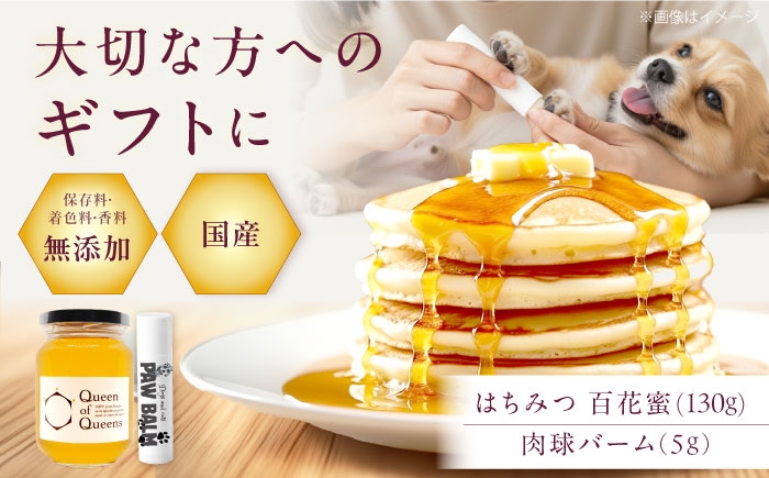 
            Queen of Queensはちみつ 130g PAW BALM 肉球バーム 1個 セット ワンちゃん＆ネコちゃん専用 スティックタイプ 肉球ケア 国産ミツロウ使用 ペット ハチミツ 蜂蜜 非加熱 国産 大阪府高槻市/上田商店 [AOAT009]
          