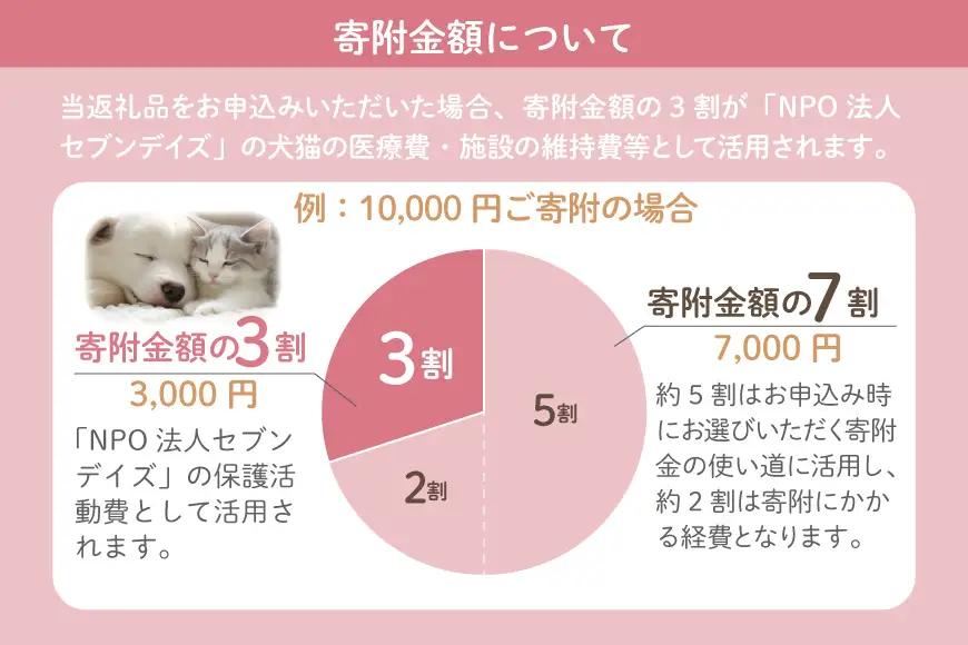 犬猫保護活動への支援 10万円