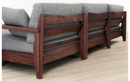 No.1122-06 （ウォールナット）AUTHENTICITY SOFA E COUCH W（ホワイト）