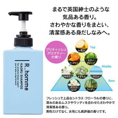 ふるさと納税 滑川町 シャンプー メンズ化粧品 MANARA アールオム カオルシャンプー|19_rku-050101 |  | 03