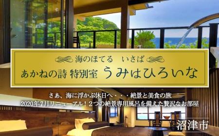 宿泊券 海のほてる いさば うみはひろいな ペア宿泊券