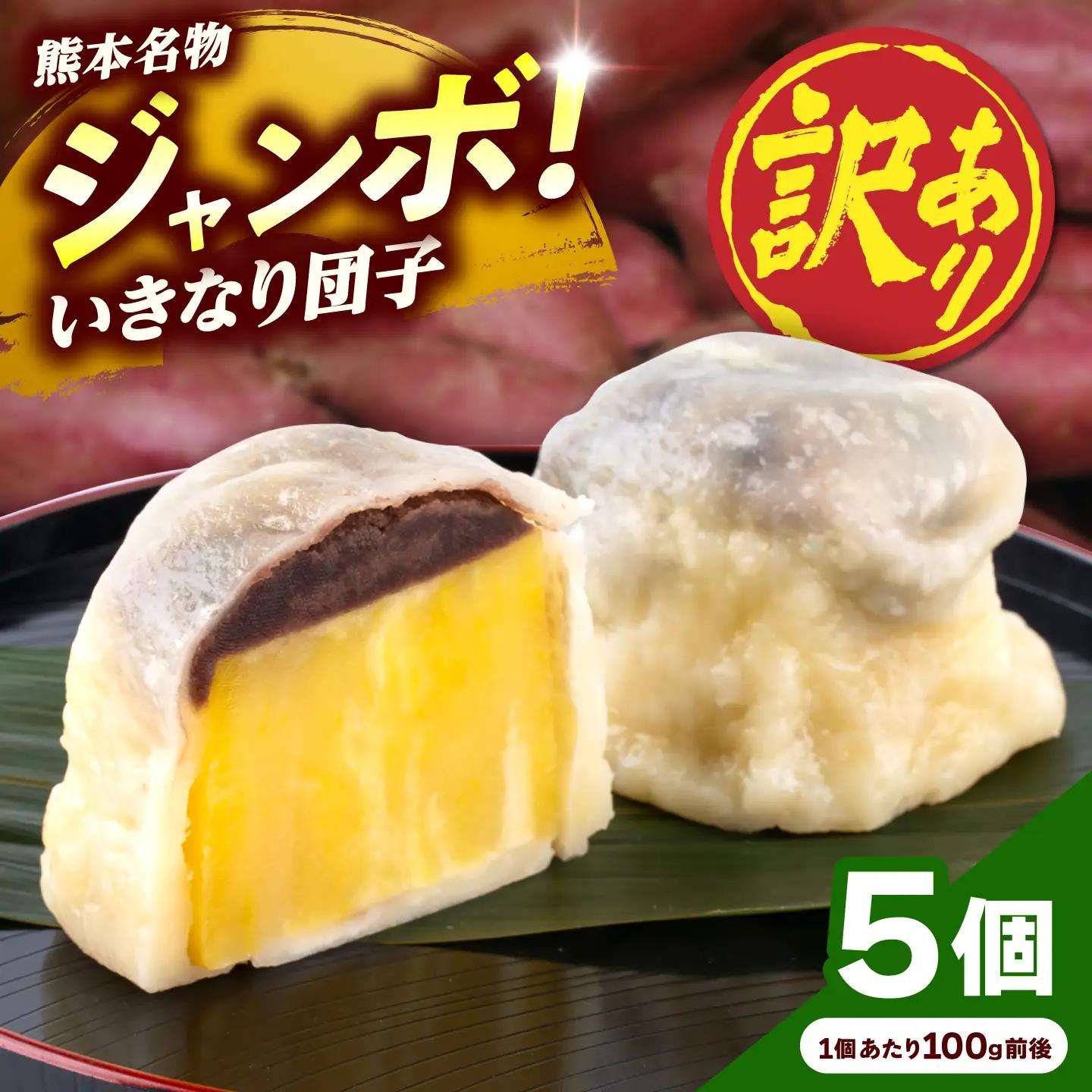 先行予約 2026年10月より発送 訳あり弁天堂ジャンボいきなり団子約100g×5個入りAYDG007