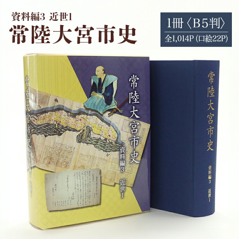 【ふるさと納税】常陸大宮市史 資料編3 近世1 1冊 近世 藩と村 生業 災害 信仰 茨城県 送料無料