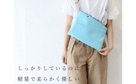 No.246-01 上質で上品でシンプルなショルダーバッグ「saco」（ブラック）