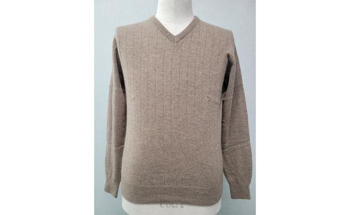 
            MKMT2202　MEN’S　針抜き柄　Vセーター ブラウン/Mサイズ ニット ファッション おしゃれ 日本製 秋 冬 プレゼント ギフト MKブランド
          