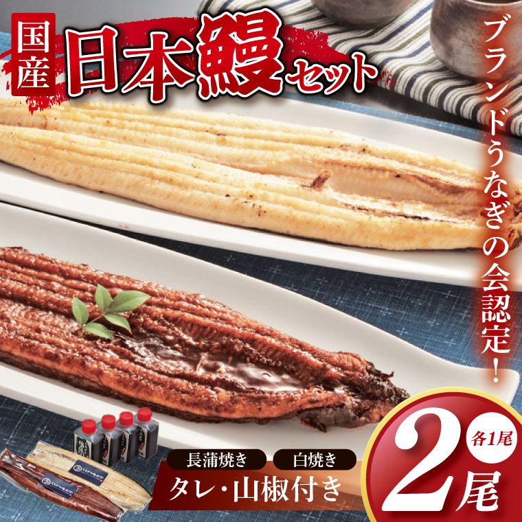 【胡豆柑】日本鰻・蒲焼・白焼きのセット【うなぎ 鰻 かば焼き 白焼 タレ 土用丑の日 水戸市 茨城県】（DH-2）