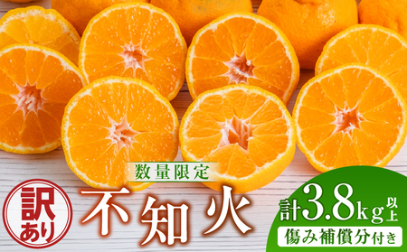 オンライン決済 先行予約 訳あり 不知火 計3.8kg以上 傷み補償分入り_AAV6-25