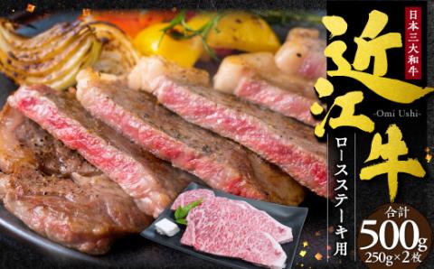 近江牛 ロース ステーキ 2枚500g （250gｘ2枚） 本多商店 滋賀県 東近江市 D15 近江牛 ロース ステーキ 牛肉 和牛 肉 霜降り 柔らかい 美味しい ギフト プレゼント 贈答品 お取り寄せ 高級