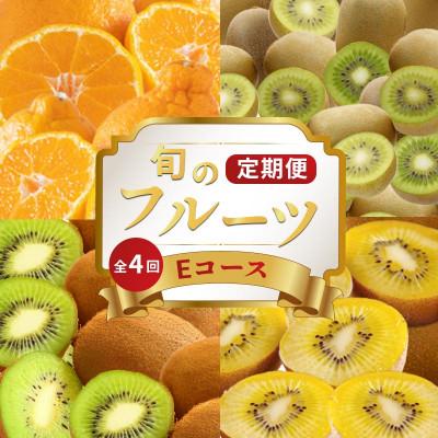 ふるさと納税 丸亀市 【発送月固定定期便】フルーツ定期便 Eコース (キウイっこ 香緑 デコポン ゴールドキウイ )全4回