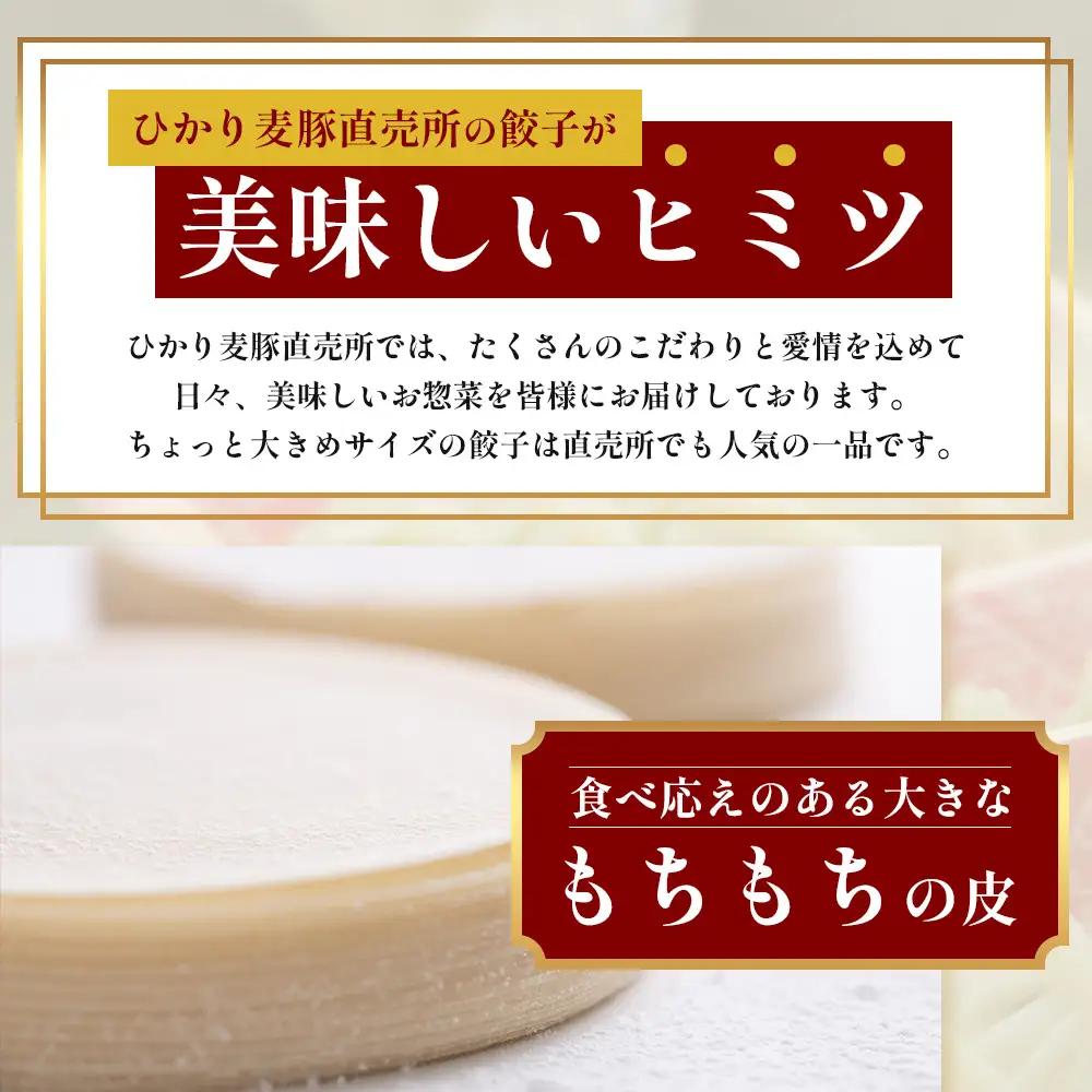 鹿児島県産 ひかり麦豚 ＼＼ちょっと大きな  餃子 42個セット／／ HM-707 | ぎょうざ ギョウザ 食べ応え抜群 焼き餃子 水餃子 おかず お弁当 冷凍 トレー無し 産地直送 鹿児島県 南大隅