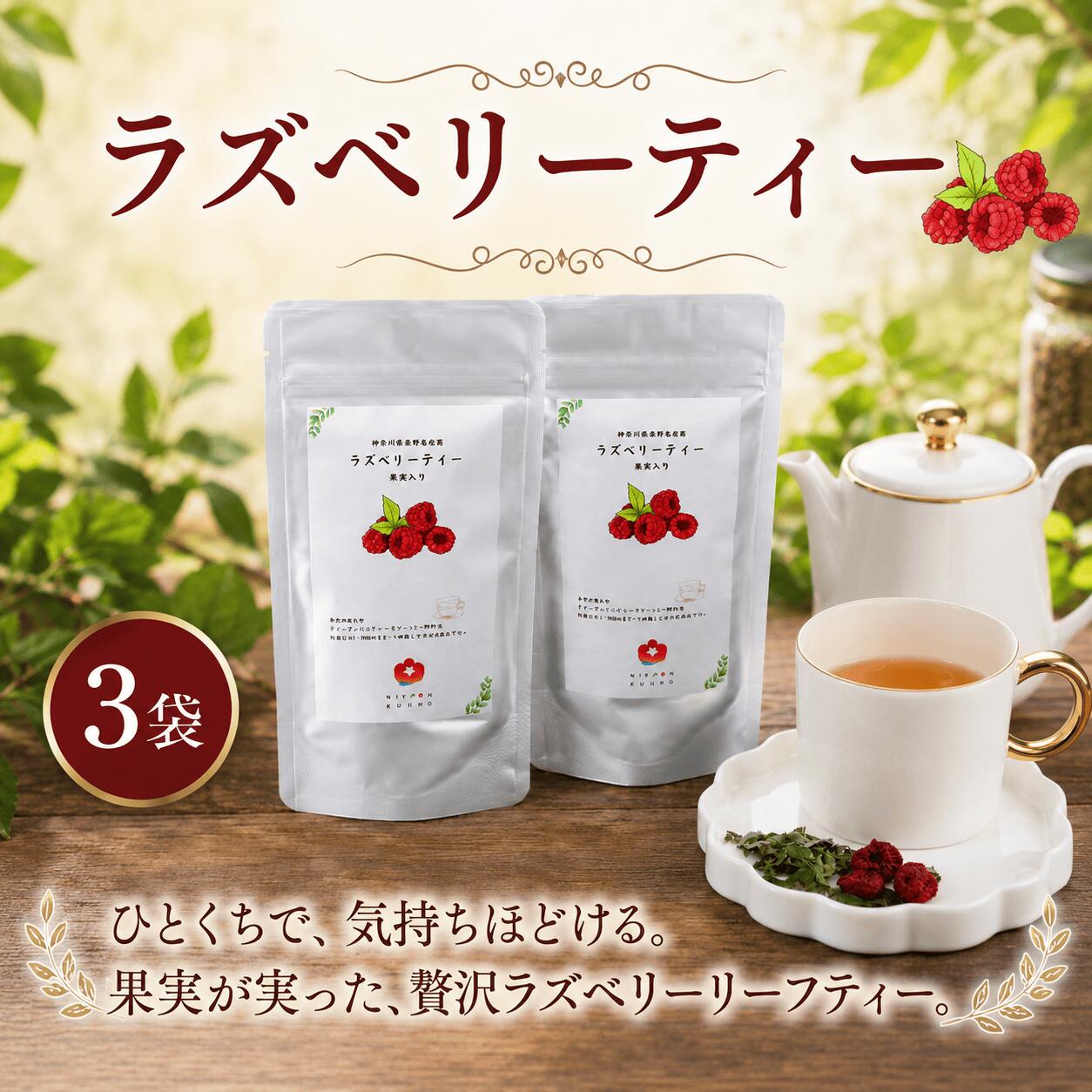 【ふるさと納税】 ハーブティー ラズベリー 計4袋 セット 茶葉 紅茶 ノンカフェイン お茶 水出し フルーツ 果物 果実 手摘み リラックス 詰め合わせ 安眠 睡眠 ビタミン 贈答 プレゼント ギフト 出産祝い おすすめ 神奈川 海老名