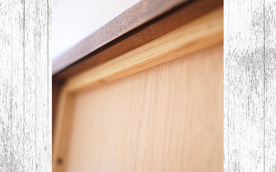 府中家具　Mirror SANO　70×70　ウォールナット