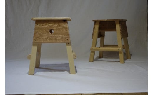 
【完全受注生産】椅子職人 手作り こども スツール（子供椅子）
