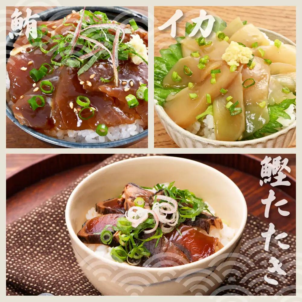 【訳あり】【全3回定期便】土佐の海鮮漬け丼 5種×各2Pセット 高知県土佐市 【企業組合　宇佐もん工房】 [BQAB014]