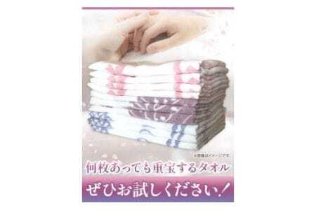 ガーゼタオル 『泉州タオル』紗織捺染 ガーゼタオル 10枚セット