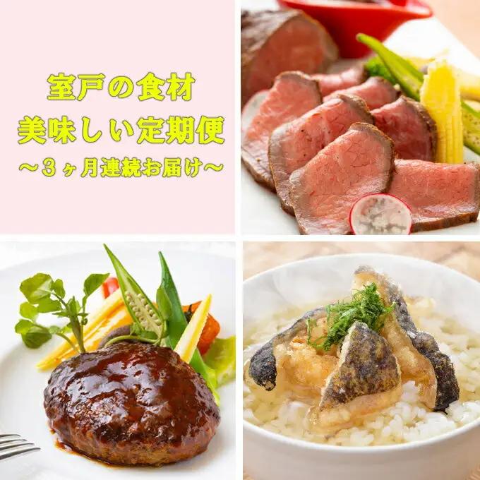 【定期便/連続/3回】 惣菜 室戸の食材 定期便 [sb034]