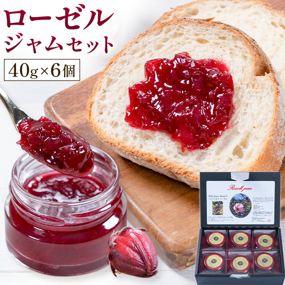 【ふるさと納税】ローゼルジャムセット 40g×6個 もり農園《30日以内に出荷予定(土日祝除く)》熊本県 苓北町 ジャム ローゼル ハイビスカス セット