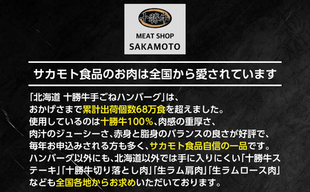 肉のプロが作る 十勝牛 合挽ハンバーグ 150g×6個【 セット 国産牛 牛肉 豚肉 ハンバーグ パティ パテ 惣菜 小分け 冷凍 国産 北海道 十勝 幕別 ふるさと納税 送料無料 】