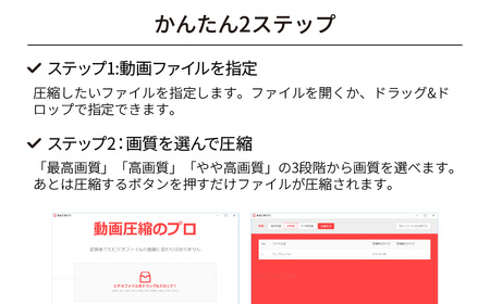 動画軽量化ソフト 動画圧縮のプロ オンラインコード版 | パソコンソフト