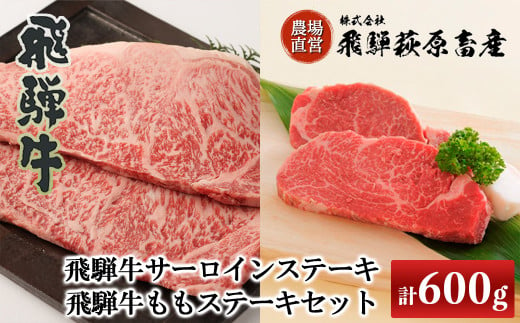 
飛騨牛ステーキセット サーロインステーキ(200g×1枚)・飛騨牛ももステーキ(200g×2枚)　牛肉 国産 ブランド牛 ステーキ 【冷凍】
