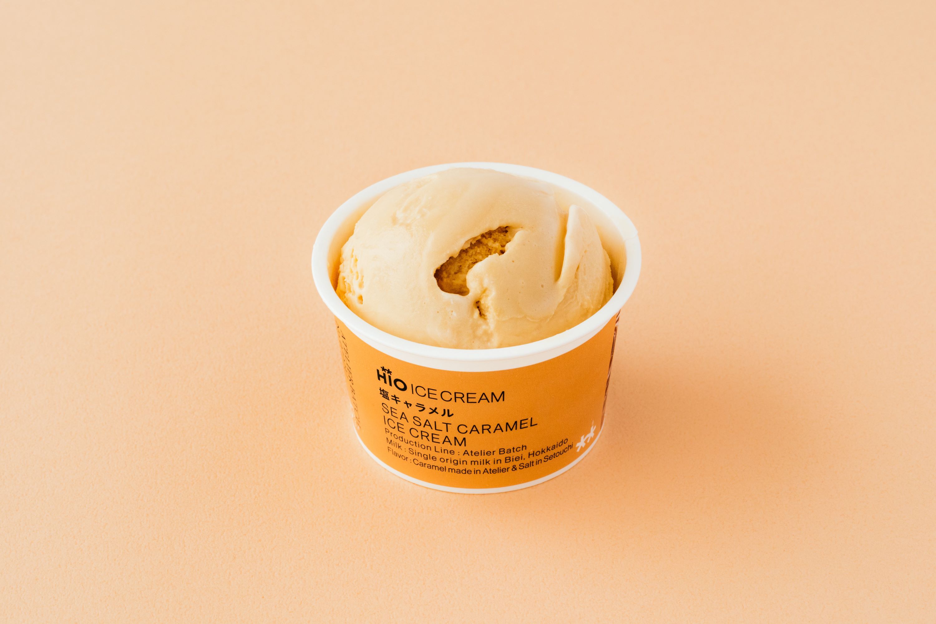 HiO ICE CREAM　美瑛シングルオリジンミルク4個　塩キャラメル2個　フローラルチョコレート2個　計8個