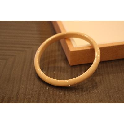ふるさと納税 府中市 SHINBEY 漆バングル ベージュ L