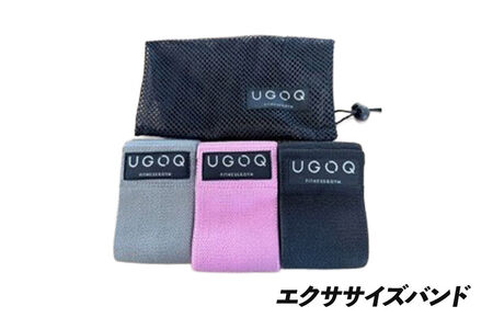 フィットネス 用品 どこでもフィットネス！ UGOQエクササイズセット 3品セット 【クロネコゆうパケット】 [エクササイズバンド シェイプアップ セット 本格 美容 健康 体験 宮城県 栗原市 UG
