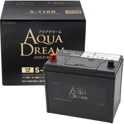 
            AQUADREAM GOLD 自動車始動用バッテリー ISS車対応  S-110R 1個【1608359】
          
