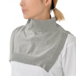 オーガニックコットン　ネックウォーマー　グレー(6650-7371)【1324748】