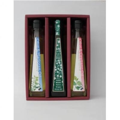 ふるさと納税 香川県 小豆島産EXバージン「ハンドメイド」&ハーブオリーブオイル×2本【3本セット】 |  | 01