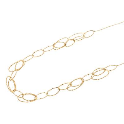 ふるさと納税 魚津市 K18YG サークルデザインチェーンネックレス |  | 01